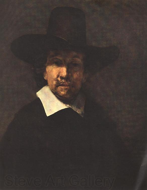 REMBRANDT Harmenszoon van Rijn Portrait of Jeremiah Becker Spain oil painting art